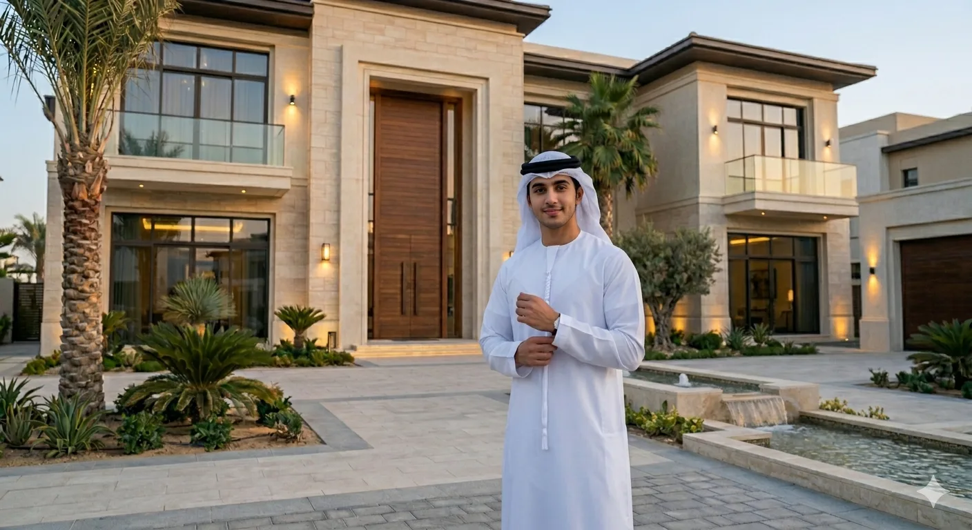 Premium Emirati Kandora Dubai – front view showcasing traditional elegance and custom tailoring | Dar Al Ahad