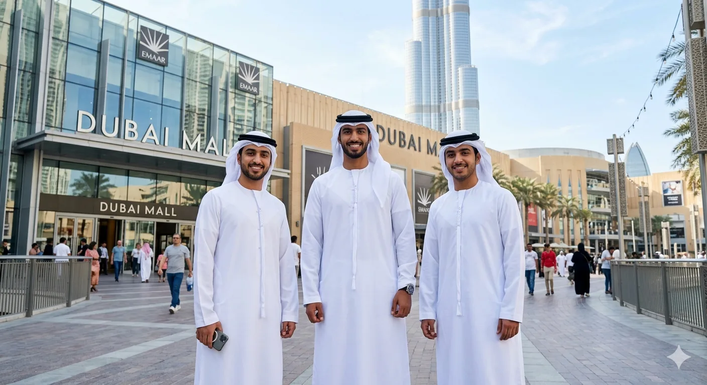 White Emirati Kandora - Traditional White Kandura for Men in UAE